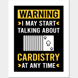 Warning Cardistry Cardist Posters and Art